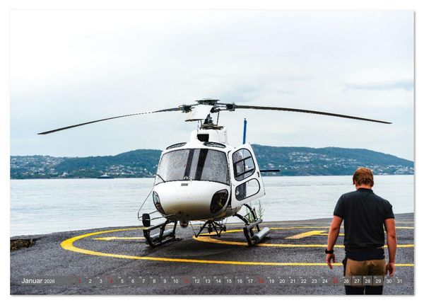 Produktbild: Norwegen aus dem Hubschrauber - Luftaufnahmen und Panorama (Tischkalender 2026 DIN A5 quer), CALVENDO Monatskalender