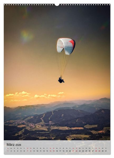 Produktbild: Paragliding - einfach Spa&szlig; (hochwertiger Premium Wandkalender 2026 DIN A2 hoch), Kunstdruck in Hochglanz