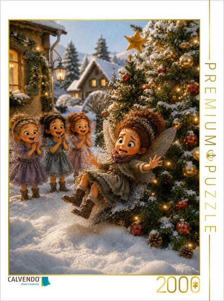 CALVENDO Puzzle Die Weihnachtslandung | 2000 Teile Lege-Größe 90 × 67 cm Foto-Puzzle für glückliche Stunden
