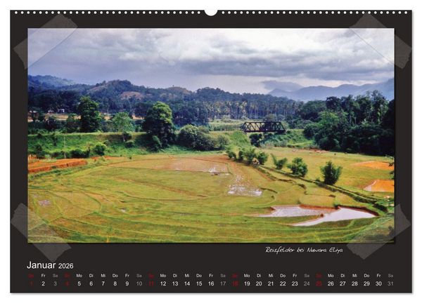 Produktbild: Sri Lanka anno 1986 (Wandkalender 2026 DIN A2 quer), CALVENDO Monatskalender
