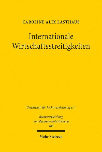 Produktbild: Internationale Wirtschaftsstreitigkeiten