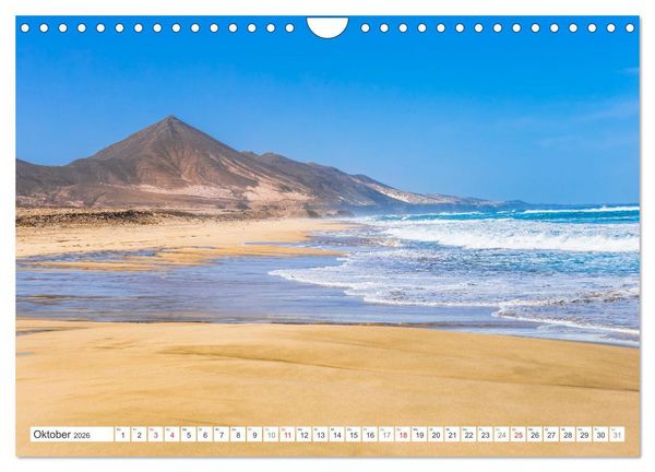 Produktbild: Fuerteventura - W&uuml;stenzauber und Meeresrauschen (Wandkalender 2026 DIN A4 quer), CALVENDO Monatskalender
