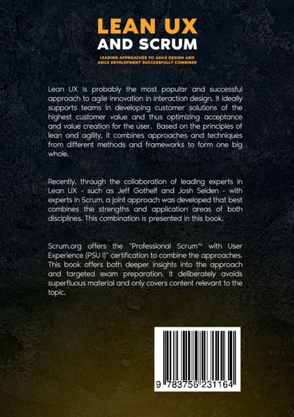 Produktbild: Lean UX and Scrum - Leading Approaches to Agile Design and Agile Development Successfully Combined