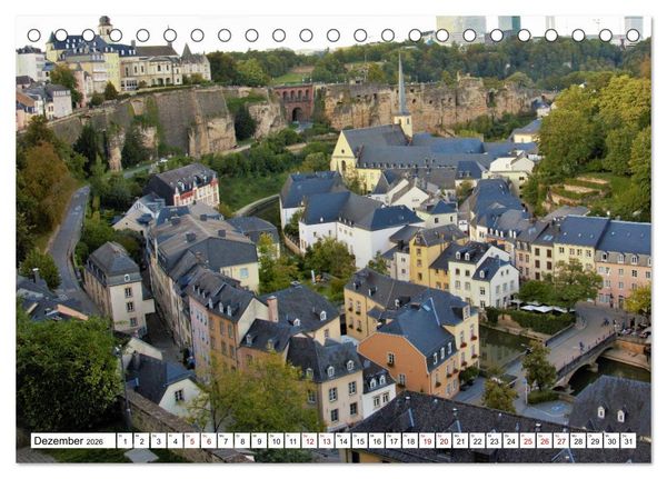 Produktbild: Luxemburg entlang des Wenzelwegs (Tischkalender 2026 DIN A5 quer), CALVENDO Monatskalender
