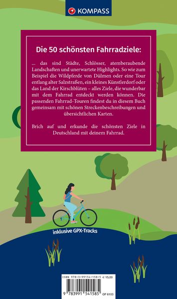 Produktbild: Die 50 sch&ouml;nsten Fahrradziele in Deutschland