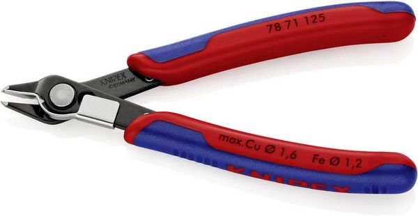Produktbild: Knipex Super-Knips 78 71 125 Elektronik- u. Feinmechanik Printzange ohne Facette 125mm
