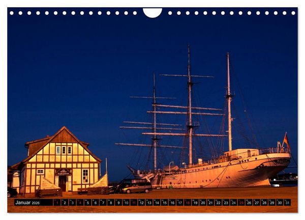 Produktbild: Stralsund F&Uuml;R NACHTSCHW&Auml;RMER (Wandkalender 2026 DIN A4 quer), CALVENDO Monatskalender