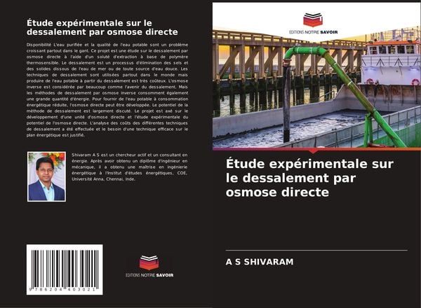 Produktbild: &Eacute;tude exp&eacute;rimentale sur le dessalement par osmose directe