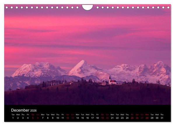 Produktbild: Mountains of Slovenia (Wall Calendar 2026 DIN A4 landscape), CALVENDO 12 Month Wall Calendar