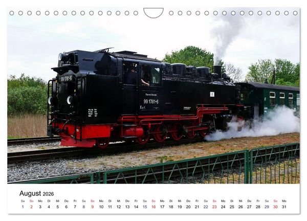 Produktbild: Feuer Wasser Kohle - Dampflokomotiven der Deutschen Reichsbahn (Wandkalender 2026 DIN A4 quer), CALVENDO Monatskalender