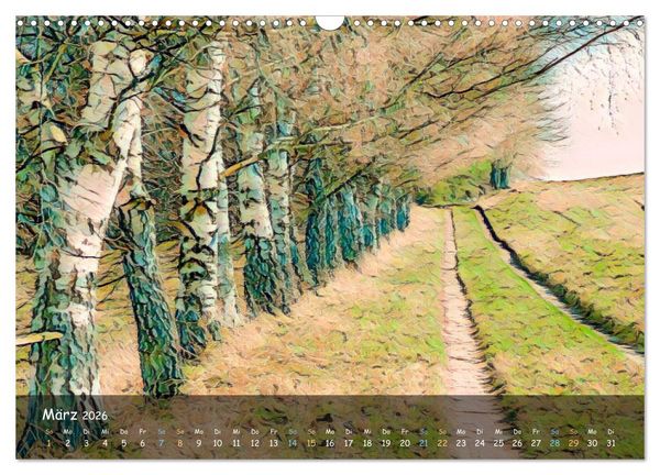 Produktbild: Surreales Farbspiel (Wandkalender 2026 DIN A3 quer), CALVENDO Monatskalender