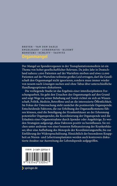 Produktbild: Organmangel