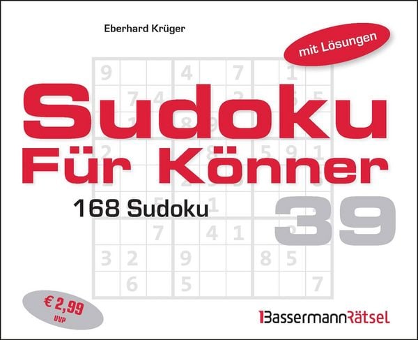 Produktbild: Sudoku f&uuml;r K&ouml;nner 39