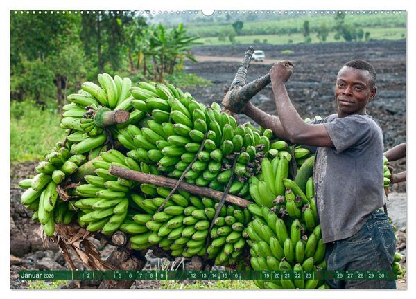 Produktbild: KONGO - das dunkle Herz Afrikas (hochwertiger Premium Wandkalender 2026 DIN A2 quer), Kunstdruck in Hochglanz