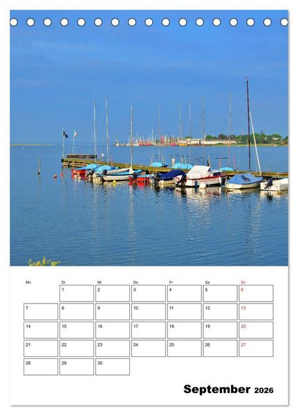 Produktbild: Marina Heiligenhafen (Tischkalender 2026 DIN A5 hoch), CALVENDO Monatskalender