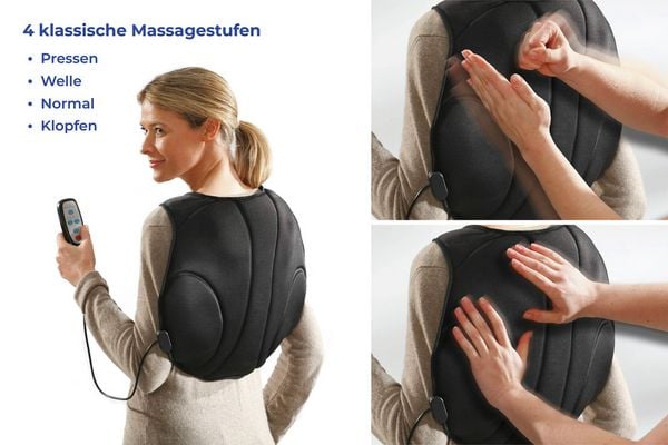 Produktbild: R&uuml;cken- und Nackenmasseur, mobiles R&uuml;cken- & Nackenmassageger&auml;t