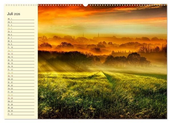 Produktbild: Friesland, verzauberte Landschaft an der Nordsee (hochwertiger Premium Wandkalender 2026 DIN A2 quer), Kunstdruck in Hochglanz