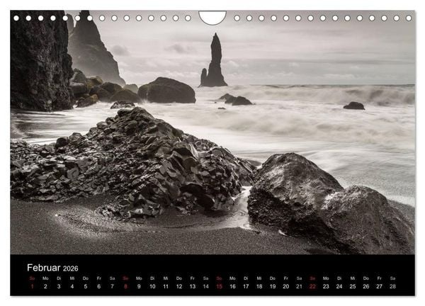 Produktbild: Islands Landschaften - Wasser, Eis und gr&uuml;nes Moos (Wandkalender 2026 DIN A4 quer), CALVENDO Monatskalender