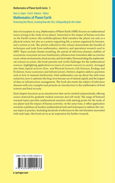 Produktbild: Mathematics of Planet Earth