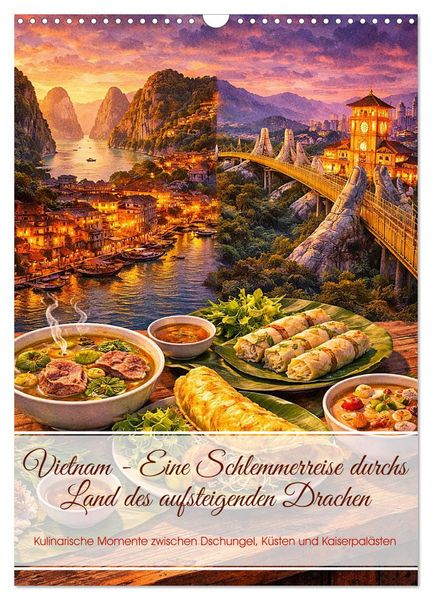 Produktbild: Vietnam - Eine Schlemmerreise durchs Land des aufsteigenden Drachen (Wandkalender 2027 DIN A3 hoch), CALVENDO Monatskalender