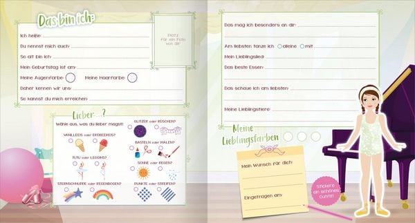 Produktbild: Sticker-Anziehpuppen &ndash; Mein Freundebuch (Ballerina)