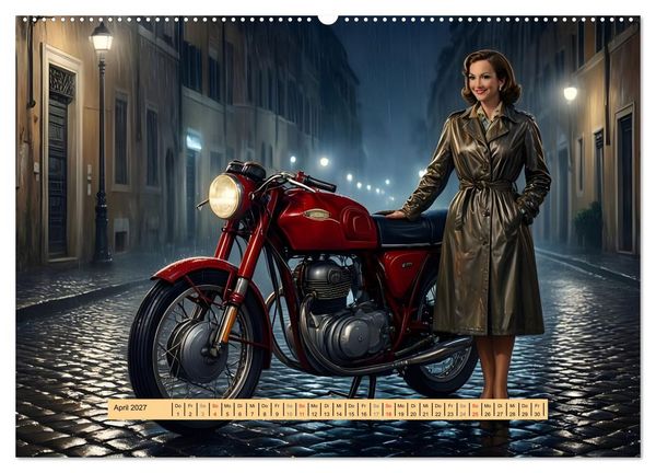 Produktbild: Lack und Leinwand &ndash; Motorr&auml;der (hochwertiger Premium Wandkalender 2027 DIN A2 quer), Kunstdruck in Hochglanz