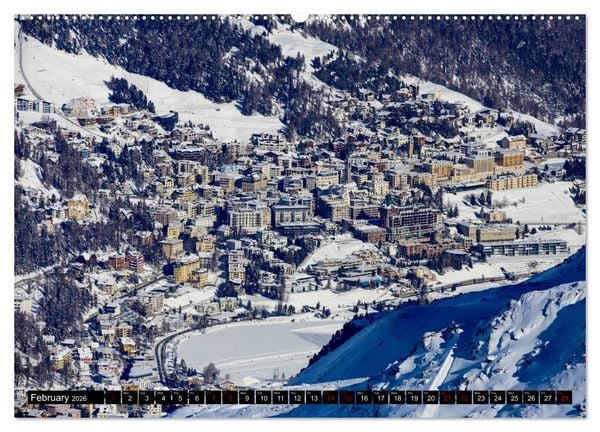 Produktbild: The Upper Engadine (High Quality Premium Wall Calendar 2026 DIN A2 landscape),CALVENDO 12 Month Wall Calendar