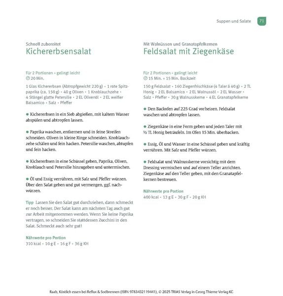 Produktbild: K&ouml;stlich essen Reflux und Sodbrennen