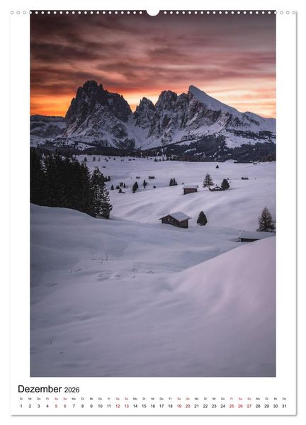 Produktbild: Alpenblicke - Ein Jahr in den Alpen (Wandkalender 2026 DIN A2 hoch), CALVENDO Monatskalender