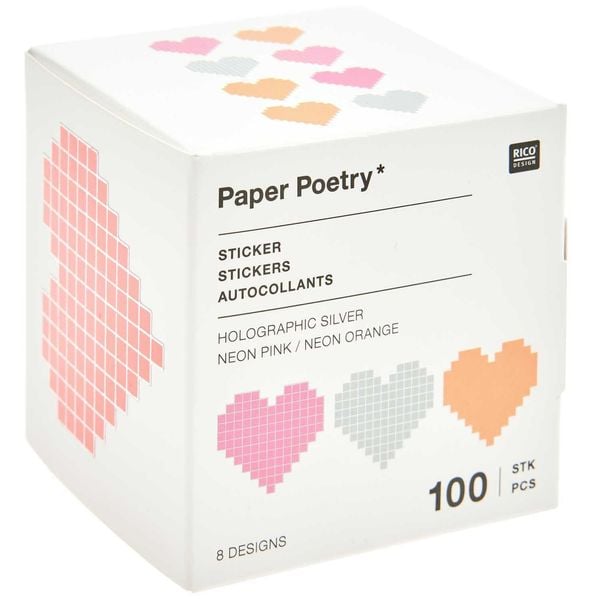 Produktbild: Sticker Futschikato, Herzen, 100