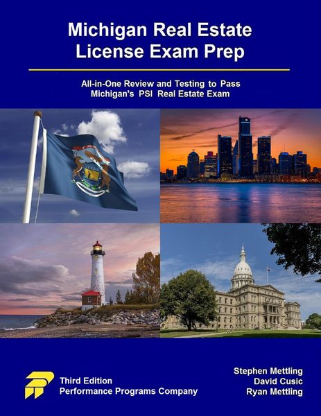 Produktbild: Michigan Real Estate License Exam Prep: All-in-One Review and Testing to Pass Michigan's PSI Real Estate Exam