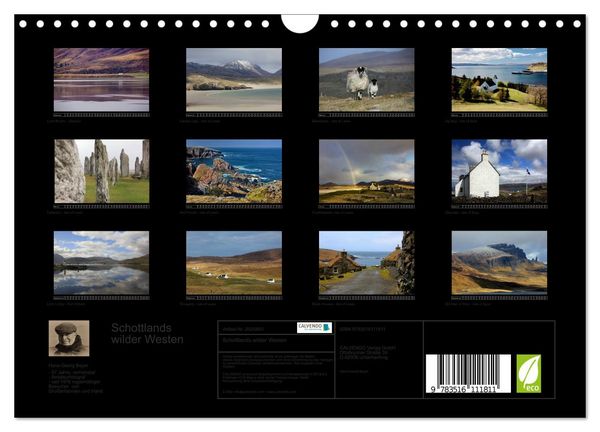 Produktbild: Schottlands wilder Westen (Wandkalender 2026 DIN A4 quer), CALVENDO Monatskalender