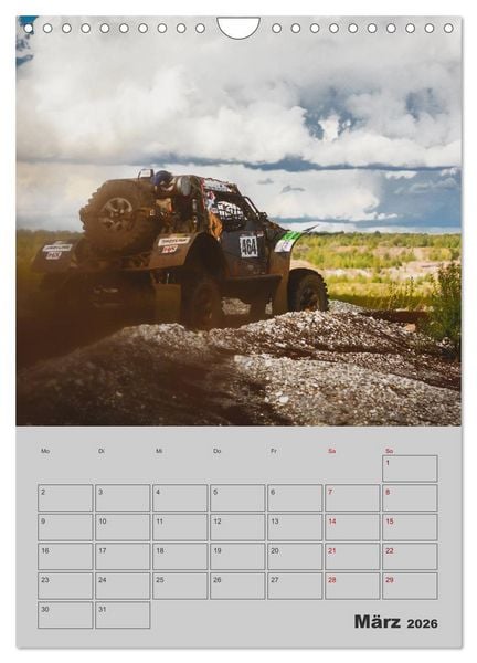 Produktbild: RALLYE RAID - Saison Planer (Wandkalender 2026 DIN A4 hoch), CALVENDO Monatskalender