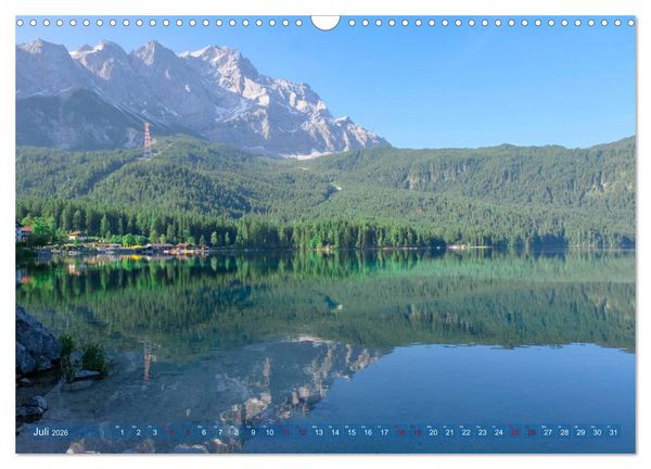 Produktbild: Garmisch Partenkirchen Land - Wasser und Berge sind Leben (Wandkalender 2026 DIN A3 quer), CALVENDO Monatskalender