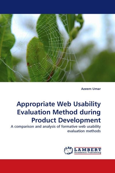 Produktbild: Appropriate Web Usability Evaluation Method during Product Development