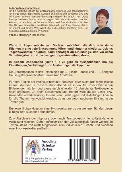 Produktbild: Hypnosetexte zum Vorlesen und selber Zusammenstellen