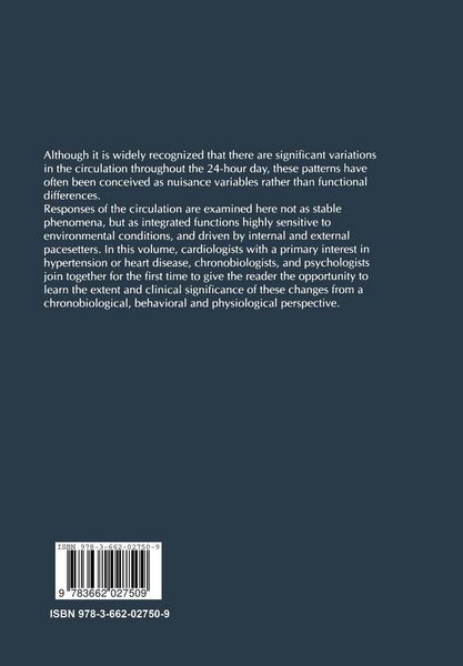 Produktbild: Temporal Variations of the Cardiovascular System