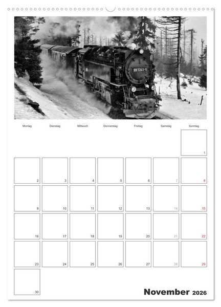 Produktbild: Unter Dampf. Eisenbahnromantik im Harz (Wandkalender 2026 DIN A2 hoch), CALVENDO Monatskalender