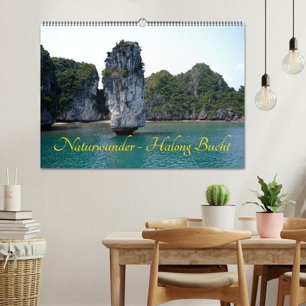 Produktbild: Naturwunder - Halong Bucht (Wandkalender 2027 DIN A2 quer), CALVENDO Monatskalender