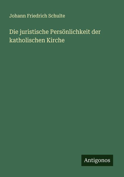 Produktbild: Die juristische Pers&ouml;nlichkeit der katholischen Kirche