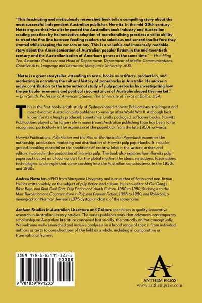 Produktbild: Horwitz Publications, Pulp Fiction and the Rise of the Australian Paperback