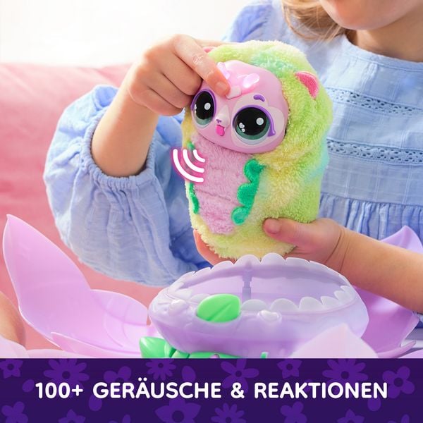 Produktbild: Bloomables von Hatchimals - Puppyfly, Interaktives Spielzeug mit &Uuml;berraschung, doppelter Verwandlung und &uuml;ber 100 Ger&auml;uschen und Reaktionen