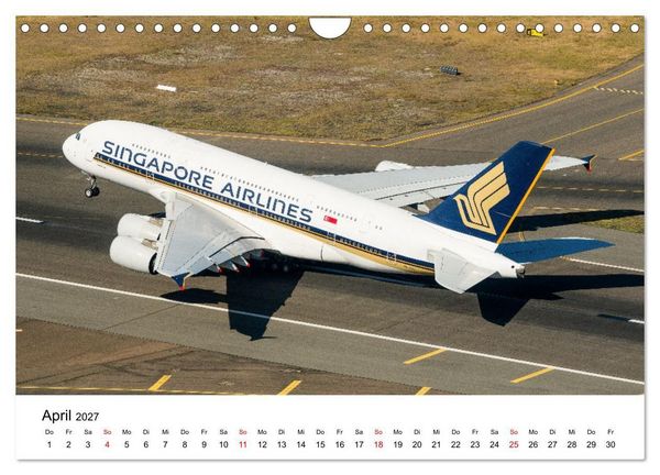Produktbild: Airbus A380 Superjumbo 2027 (Wandkalender 2027 DIN A4 quer), CALVENDO Monatskalender