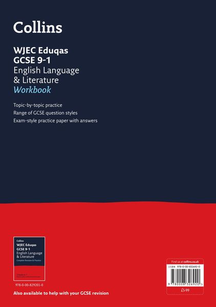 Produktbild: WJEC Eduqas GCSE 9-1 English Language and Literature Workbook