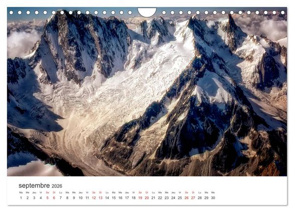 Produktbild: Paysages Le massif du Mont-Blanc (Calendrier mural 2026 DIN A4 vertical), CALVENDO calendrier mensuel