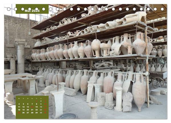 Produktbild: Pompeji-Kalender (Tischkalender 2026 DIN A5 quer), CALVENDO Monatskalender