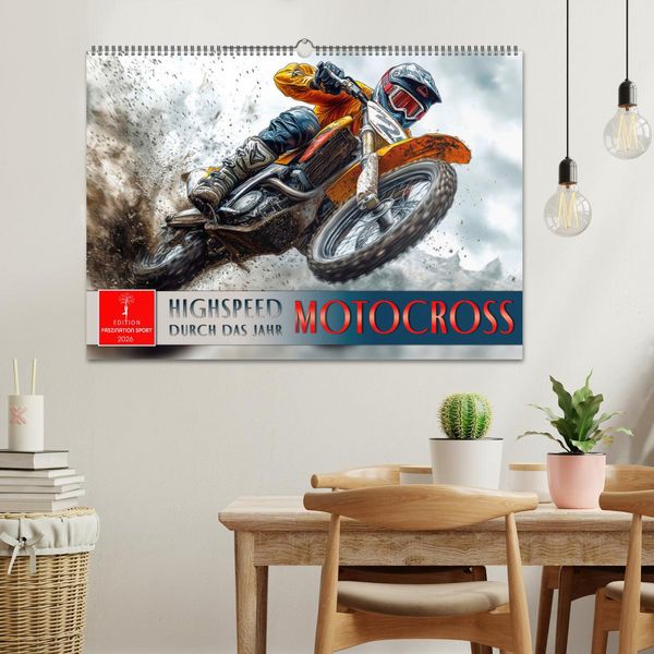 Produktbild: Motocross - Highspeed durch das Jahr (Wandkalender 2026 DIN A2 quer), CALVENDO Monatskalender
