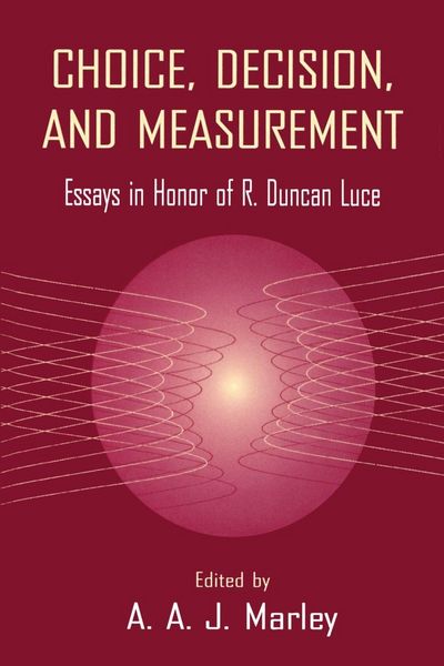 Produktbild: Choice, Decision, and Measurement
