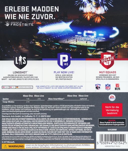 Produktbild: Madden NFL 18