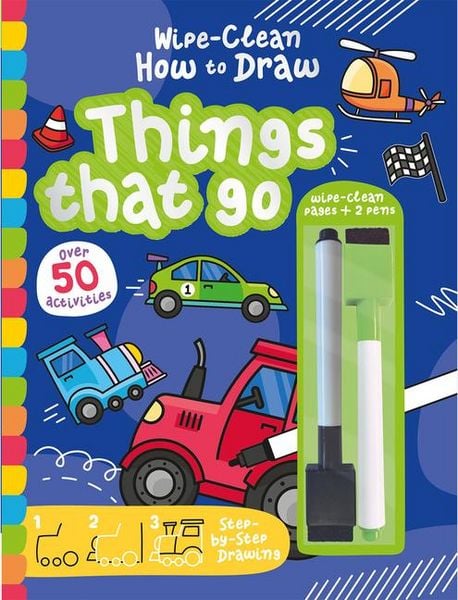 Produktbild: Wipe-Clean How to Draw Things That Go
